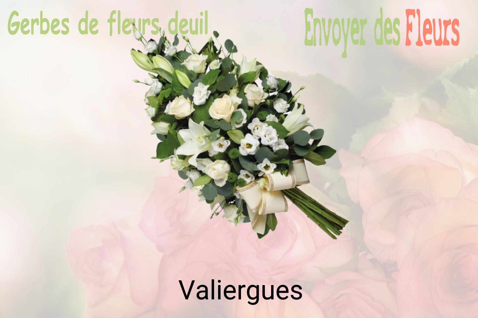 Gerbe de fleurs de deuil livrée à Valiergues